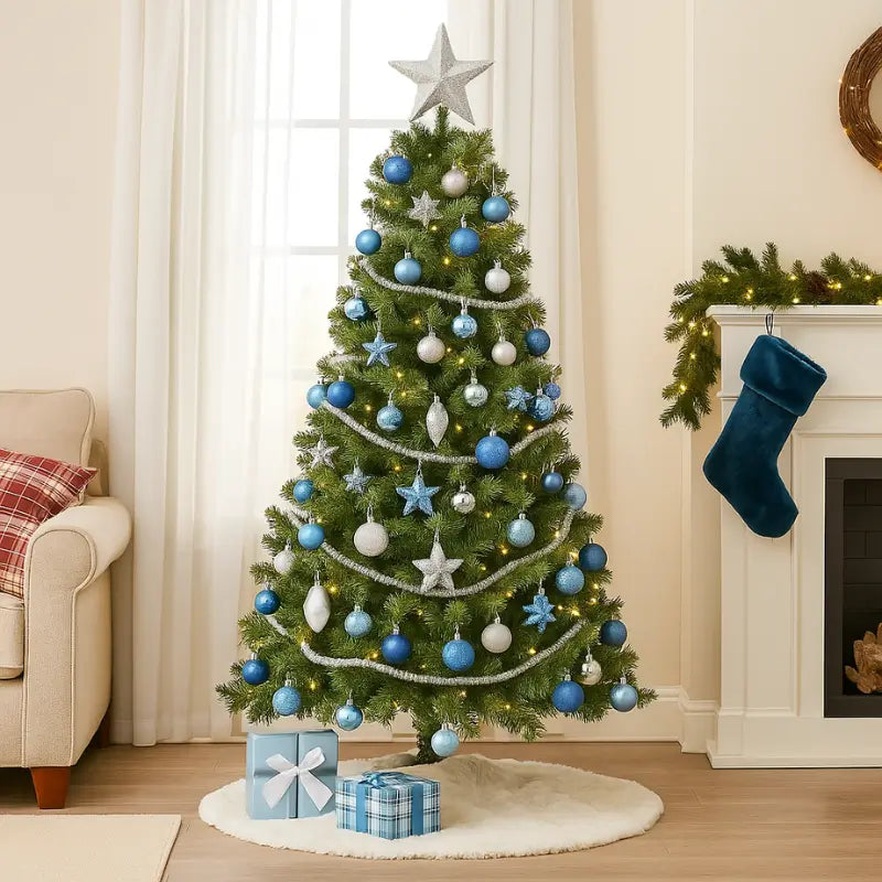 Árvore de Natal Grande 1,80m com 750 Galhos Decoração Sofisticada e Encantadora