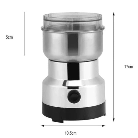 Moedor de Café e Grãos Elétrico Inox 150W – Durável e Compacto