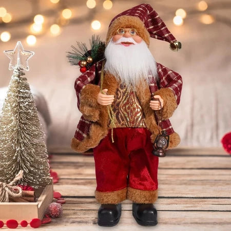 Boneco Papai Noel Decorativo 32cm Charme e Tradição no Seu Natal