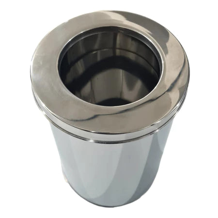 Lixeira Inox com Tampa Aro — Sofisticação, resistência e praticidade de 50 Litros