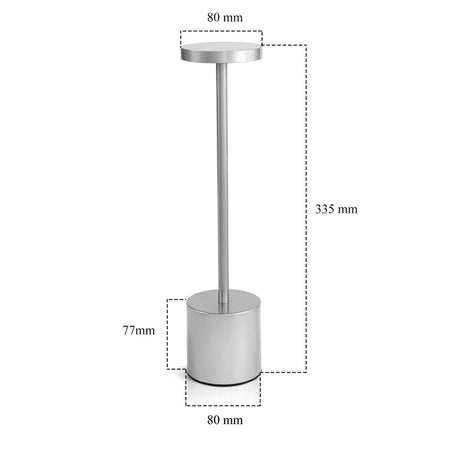 Luminária de Mesa Sem Fio | Bateria Recarregável e Iluminação Ajustável