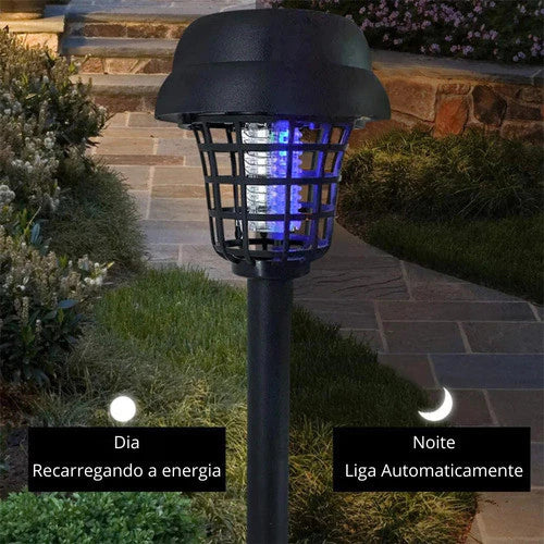 Luminária Solar Repelente de Mosquitos Proteção Natural e Eficiente