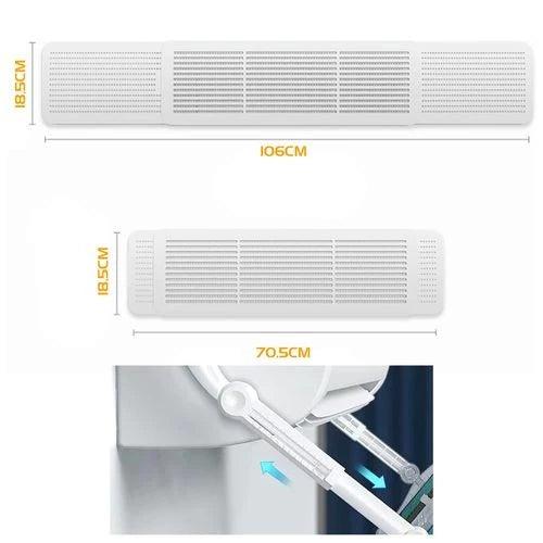 Defletor de Ar Condicionado Ajustável Universal - Redução de Vento Direto