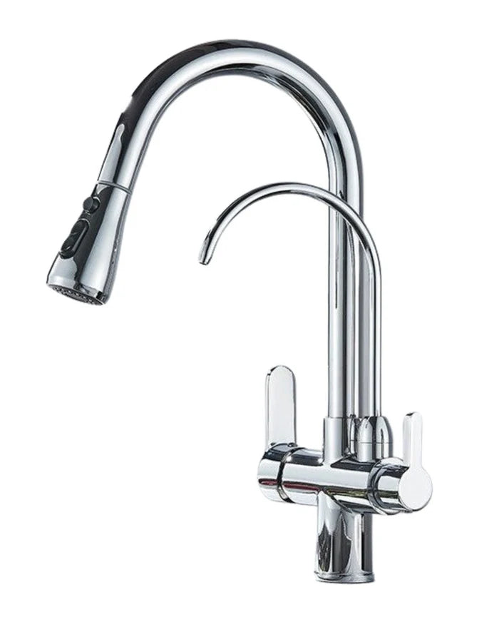 Torneira Gourmet Monocomando Dupla Função – Filtro Integrado + Jato Extensível