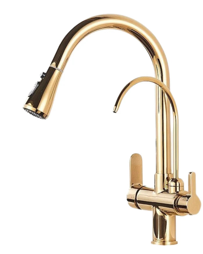 Torneira Gourmet Monocomando Dupla Função – Filtro Integrado + Jato Extensível