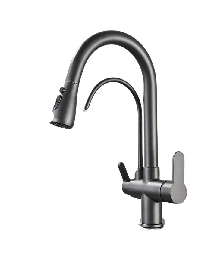 Torneira Gourmet Monocomando Dupla Função Filtro Integrado + Jato Extensível