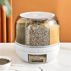 Dispensador Giratório 360° para Arroz e Grãos Zelar