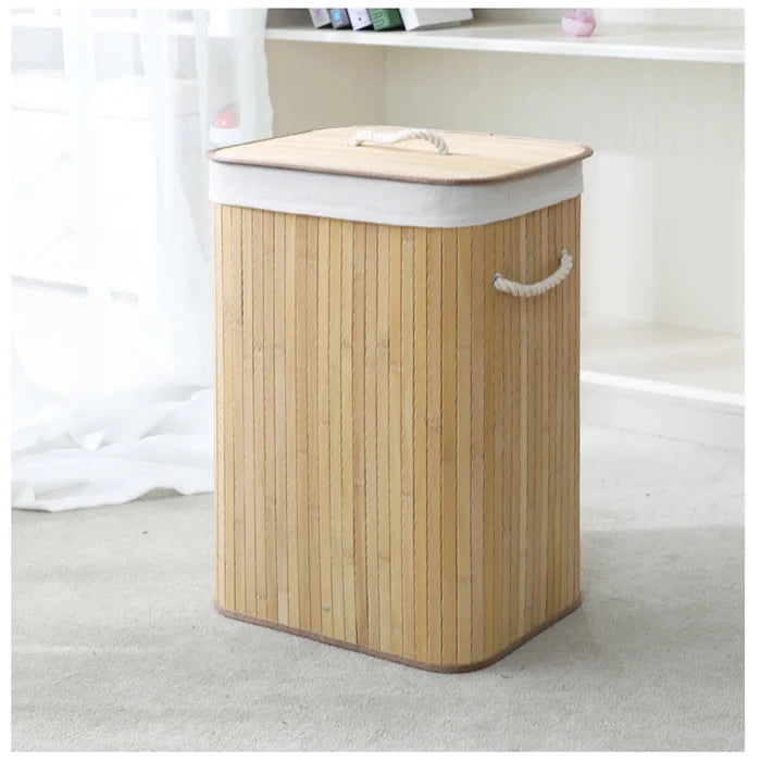 Cesto Grande de Bambu com Forro - O equilíbrio perfeito entre funcionalidade e estilo