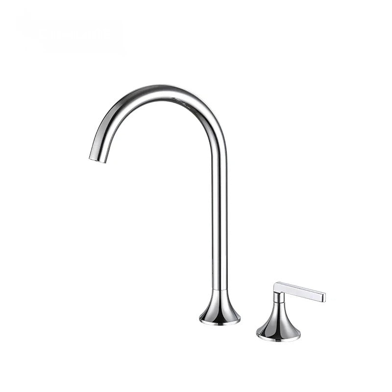 Torneira Monocomando Minimalista em Aço Inox com Bico Giratório 360°