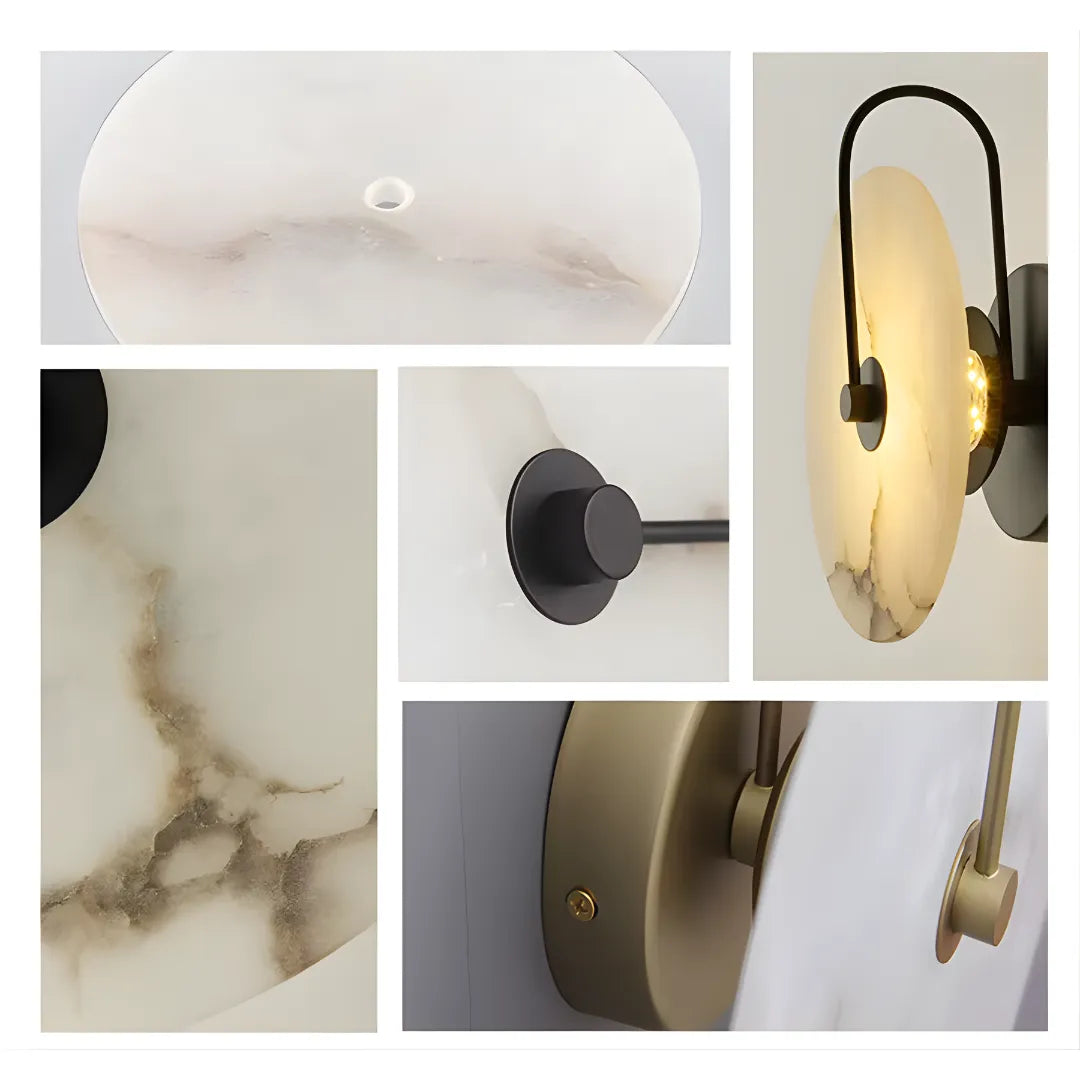 Arandela Pedra Translúcida Petra Sofisticação Natural em Iluminação Decorativa