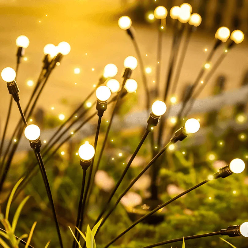 Luminária Solar LED Estilo Vaga-Lumes Iluminação Encantadora para Jardim e Varanda