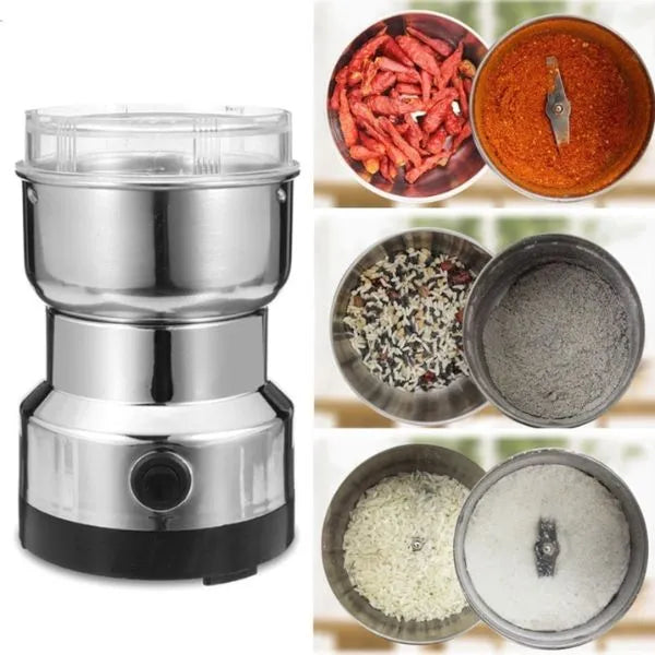 Moedor de Café e Grãos Elétrico Inox 150W – Durável e Compacto