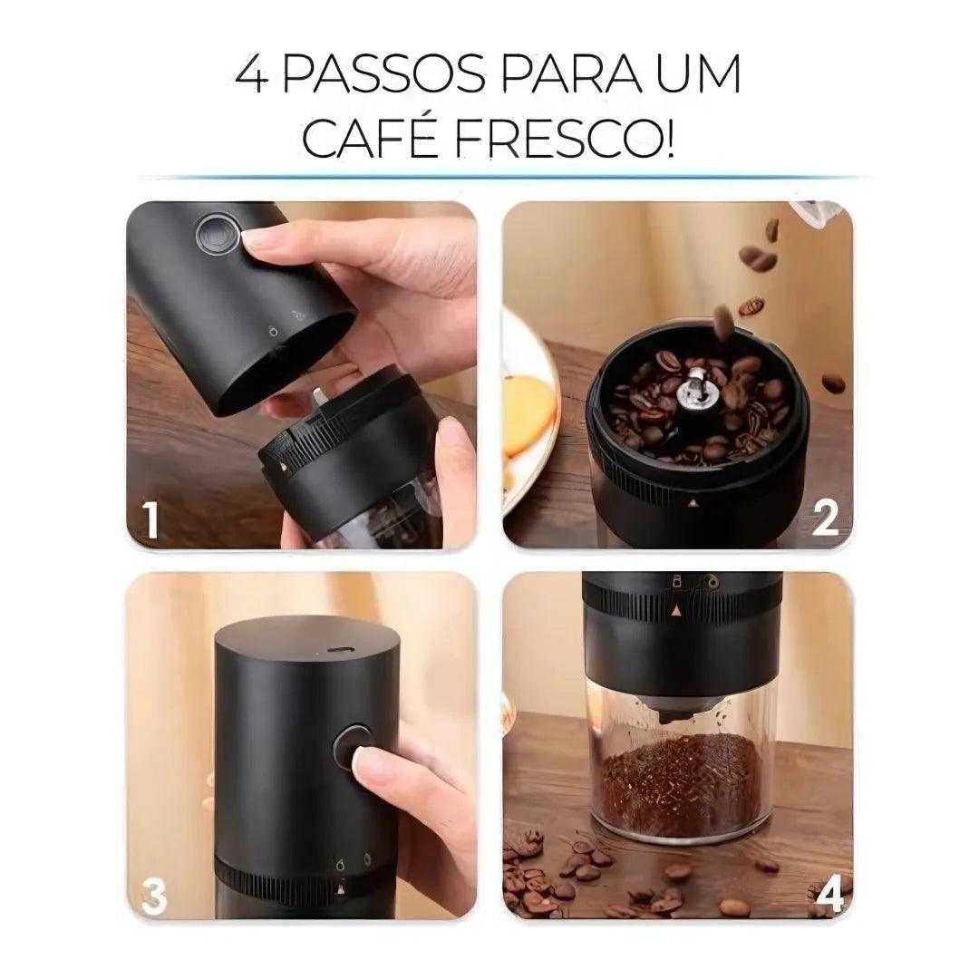 Moedor de Café Elétrico Zelar | Café Fresco e Saboroso a Qualquer Hora