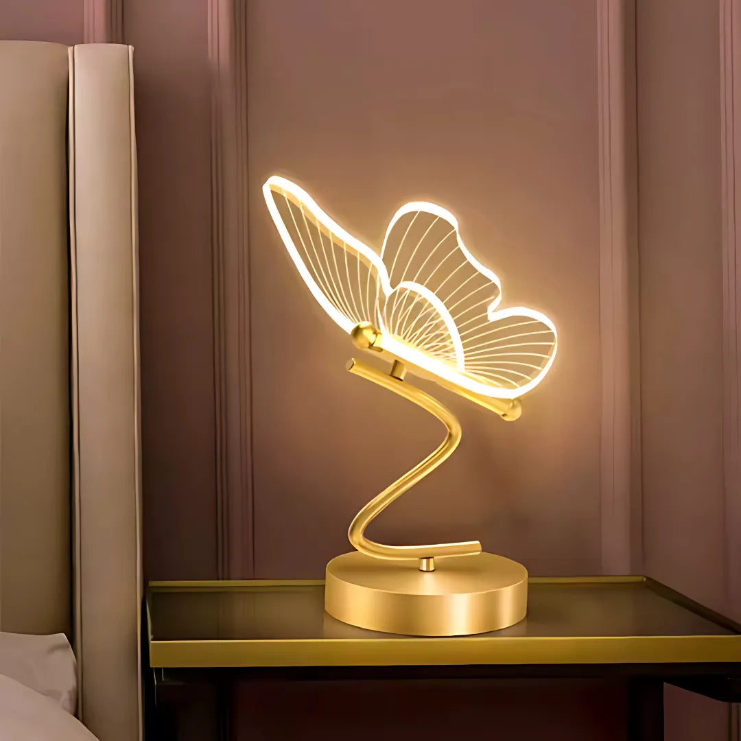 Luminária de Mesa LED Borboleta – Design Moderno