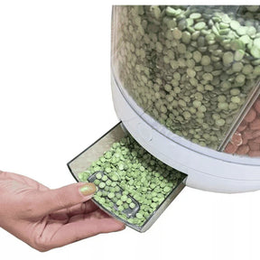 Dispensador Giratório 360° para Arroz e Grãos Zelar