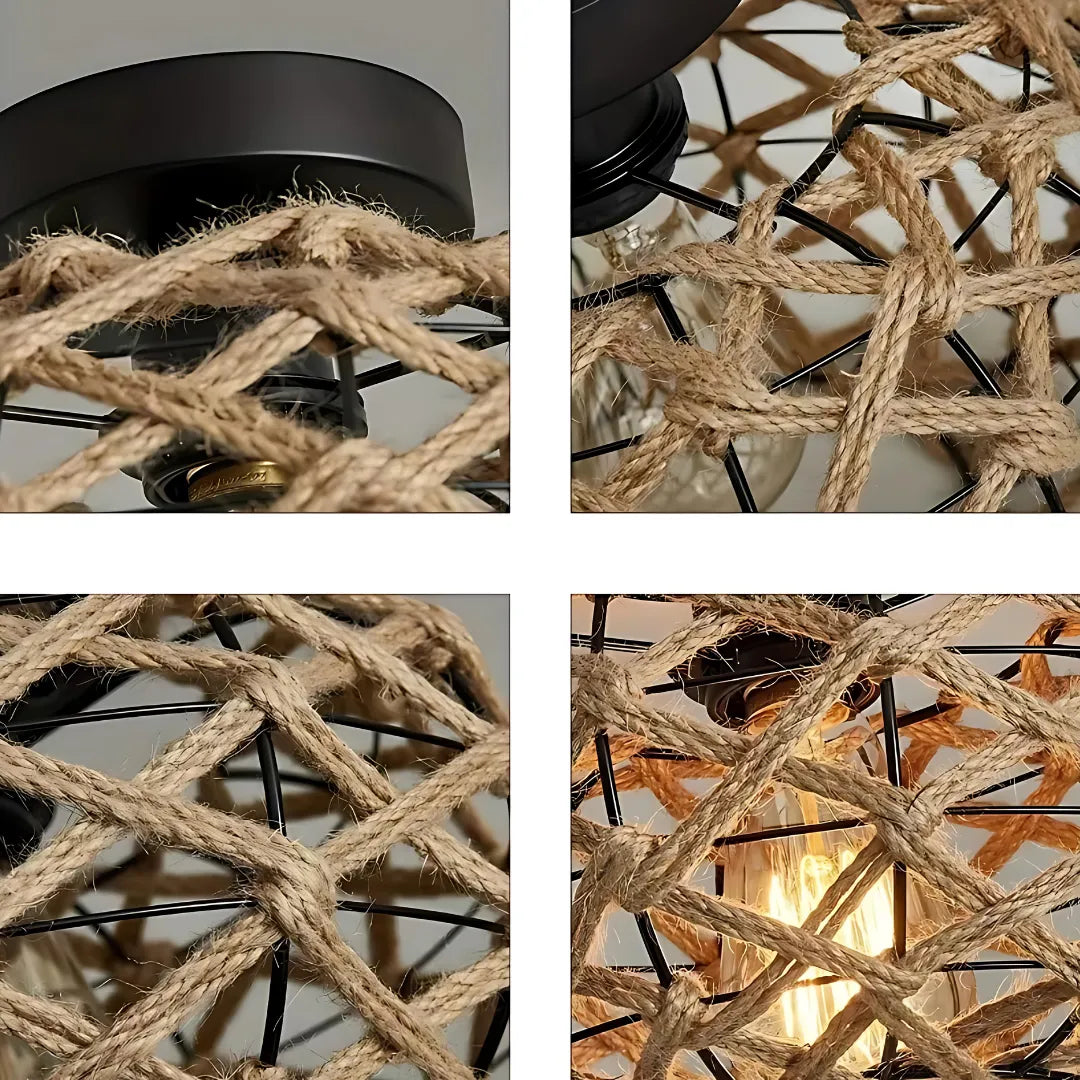 Luminária de Teto Plafon Oho-Chic – Estilo Retrô e Elegância Natural