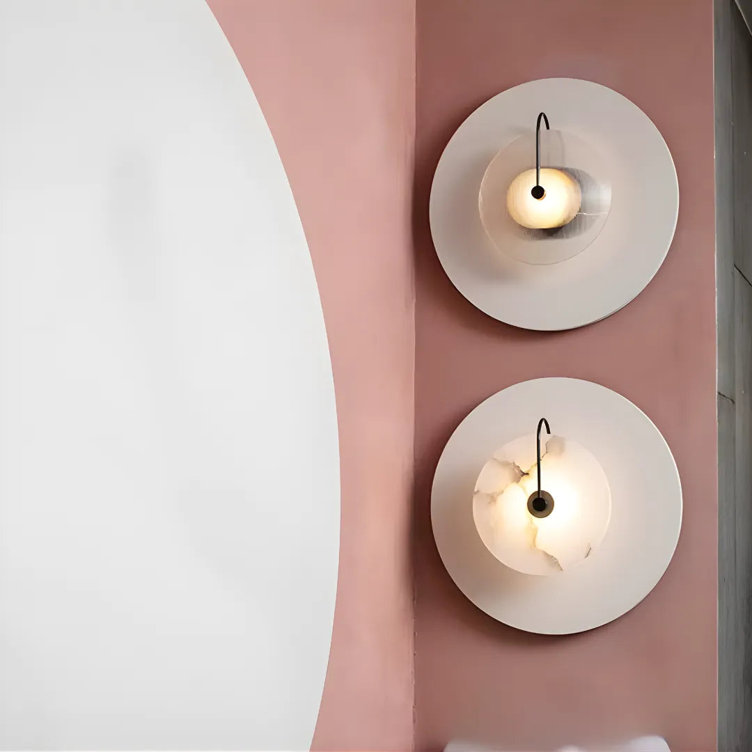 Arandela Pedra Translúcida Petra Sofisticação Natural em Iluminação Decorativa