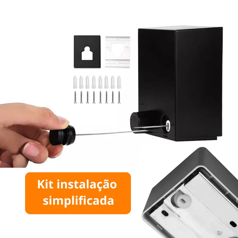 Varal Invisível Retrátil de Aço Inox – Modernidade e Praticidade para Seu Lar