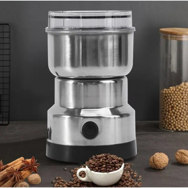 Moedor de Café e Grãos Elétrico Inox 150W – Durável e Compacto