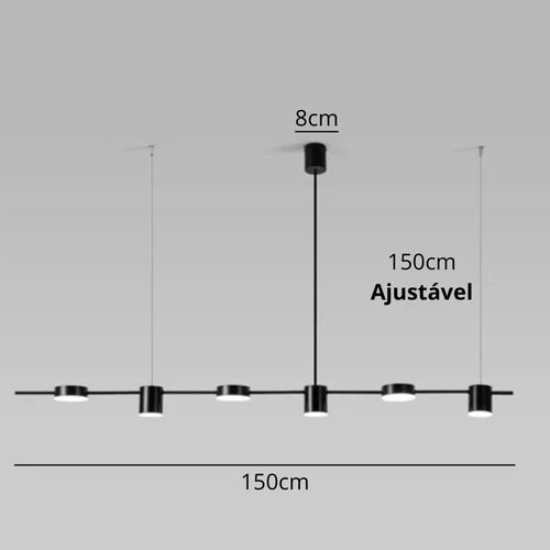 Lustre Pendente Moderno Dimerizável LED
