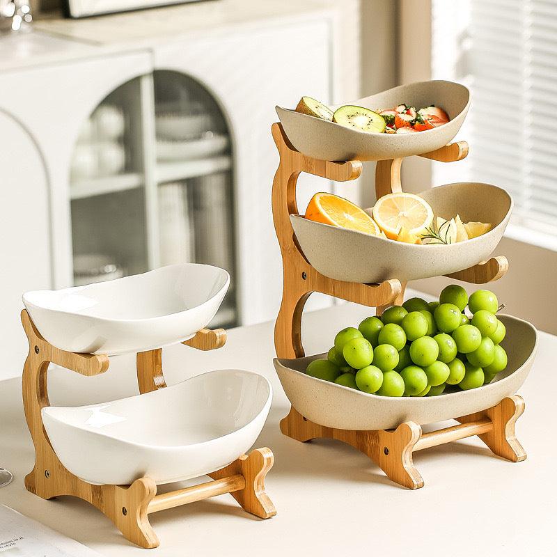 Fruteira Gourmet Bambu | Design Sofisticado e Funcional