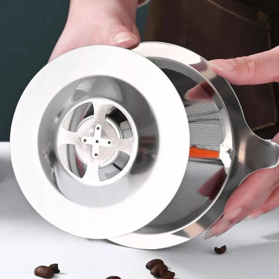 Filtro de Café Reutilizável em Aço Inoxidável | Sustentável e Sabor Intenso