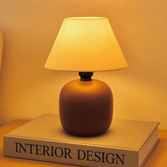 Abajur Decorativo com Base de Cerâmica - Iluminação Aconchegante com Toque de Sofisticação