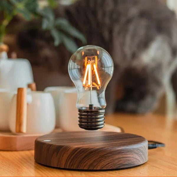 Abajur de Levitação Magnética com Lâmpada Flutuante - Design Futurista