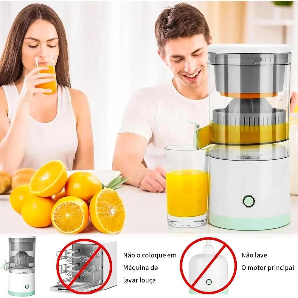 Espremedor de Frutas Portátil USB – Sem Fio e Lâminas Duplas para Extração Eficiente