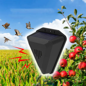 Alarme Solar Repelente de Pássaros Impermeável – Proteção para Jardins e Lavouras