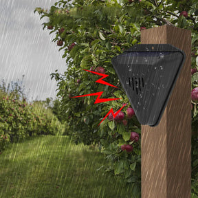 Alarme Solar Repelente de Pássaros Impermeável – Proteção para Jardins e Lavouras