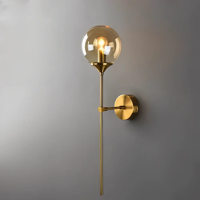 Arandela Dourada de Parede Interna Globo – Iluminação com Sofisticação