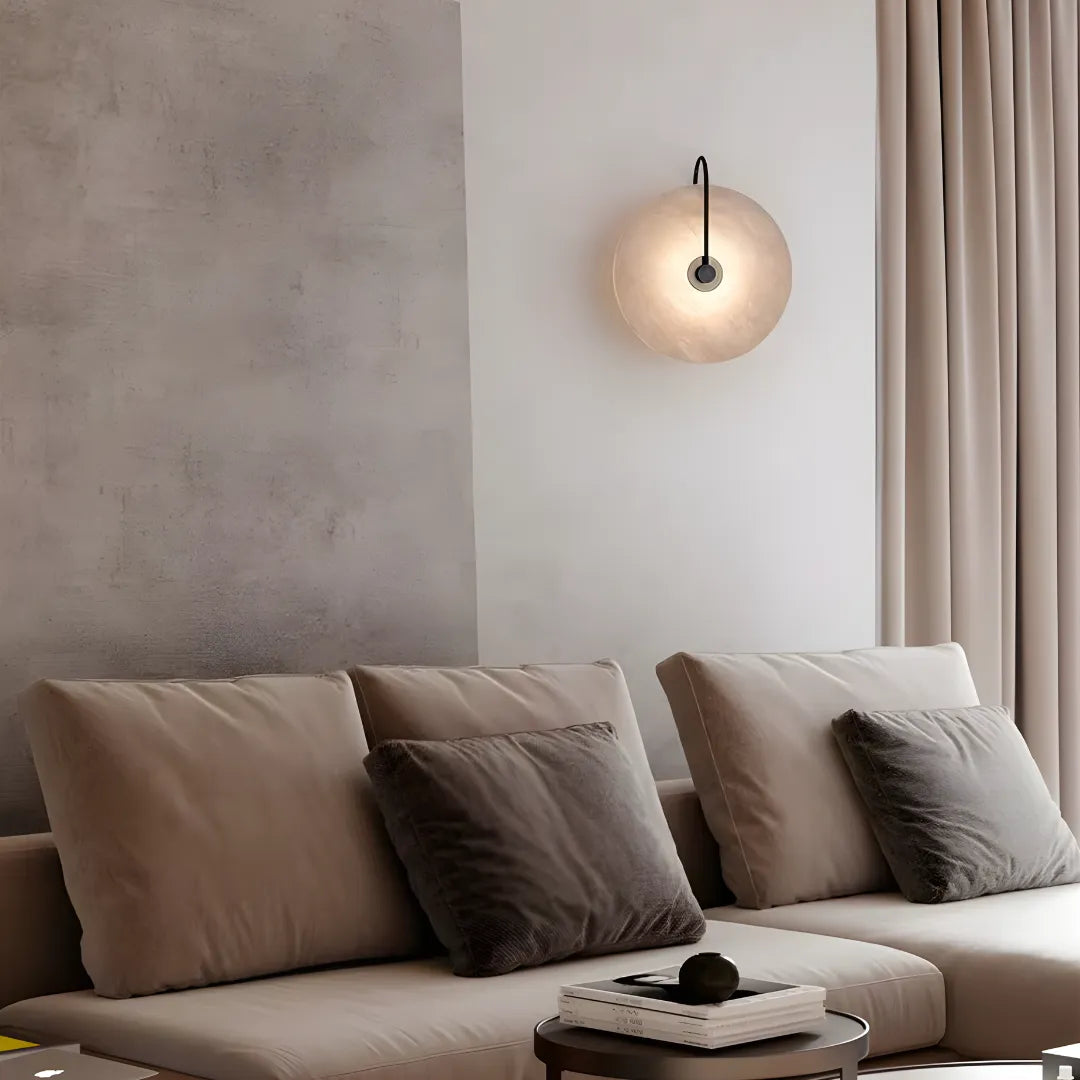 Arandela Pedra Translúcida Petra Sofisticação Natural em Iluminação Decorativa