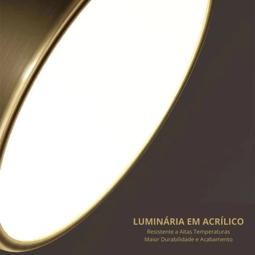 Plafon LED de Teto Spot Iluminação Moderna Sofisticada e Econômica