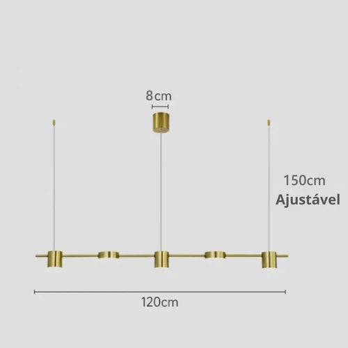Lustre Pendente Moderno Dimerizável LED