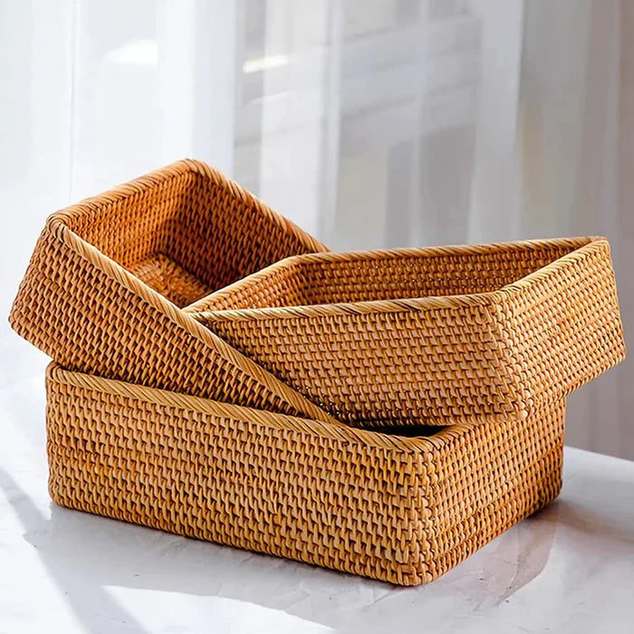 Cesto Organizador Multiuso e Decorativo de Vime – Organização com Estilo Natural