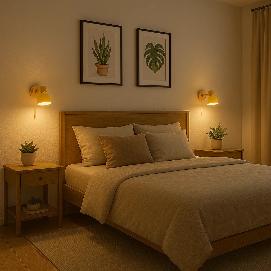 Luminária Arandela de Parede BambuLight | Iluminação Natural e Aconchegante