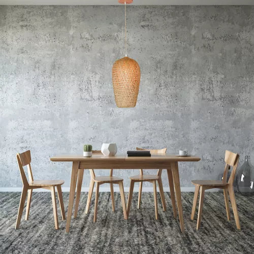 Luminária Pendente de Bambu Artesanal Estilo Japonês
