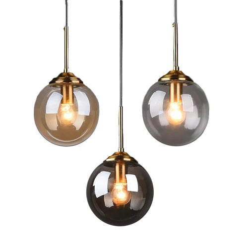 Lustre Pendente Moderno Globo LED Iluminação Sofisticada e Contemporânea