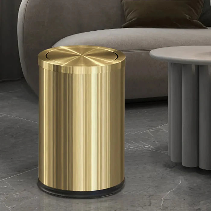 Lixeira de Aço Inox 9L – Sofisticação, Durabilidade e Design Compacto