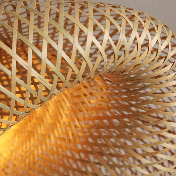 Luminária Pendente Bambu Rattan Loom — Toque de sofisticação natural
