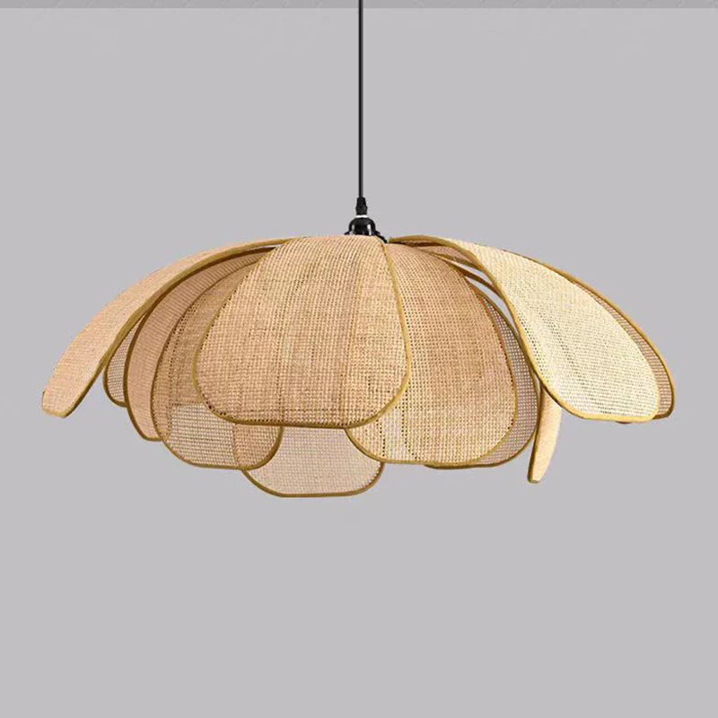 Luminária Pendente Minimalista Rattan