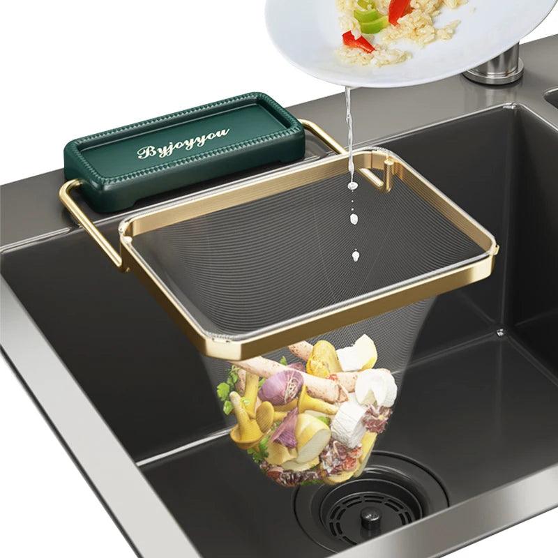 Suporte Antientupimento Triangular para Pia | Drenagem Eficiente e Design Compacto
