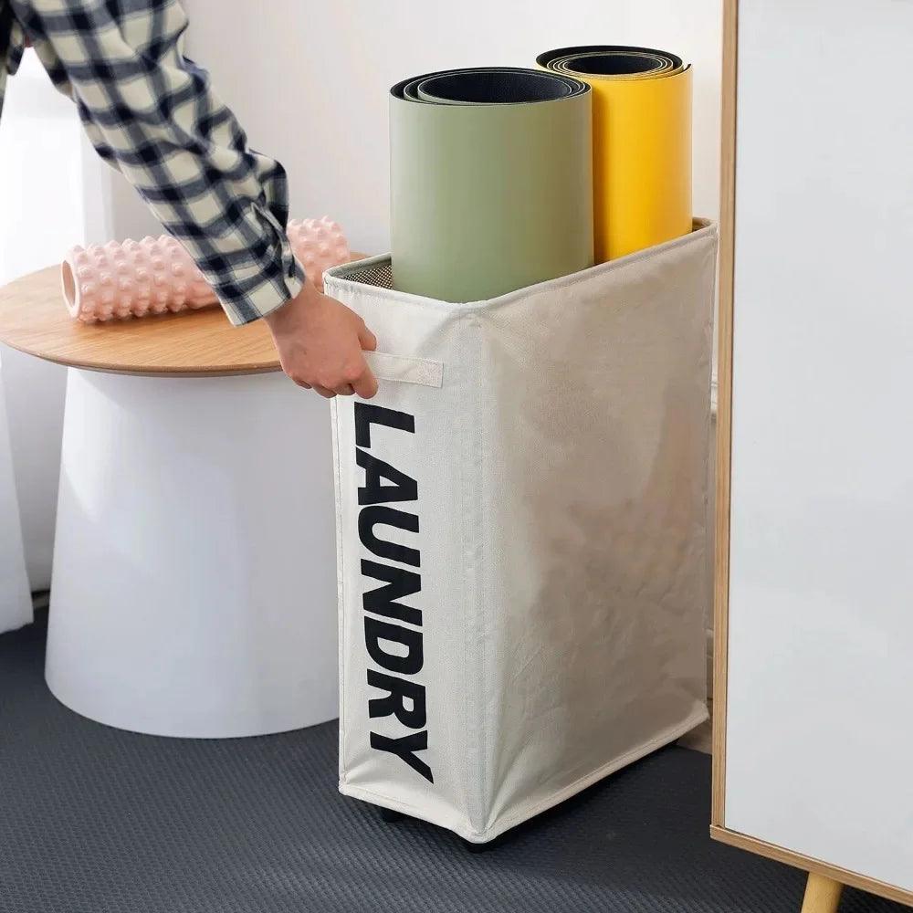 Cesto de Roupa Dobrável em Tecido Oxford | Leve e Compacto