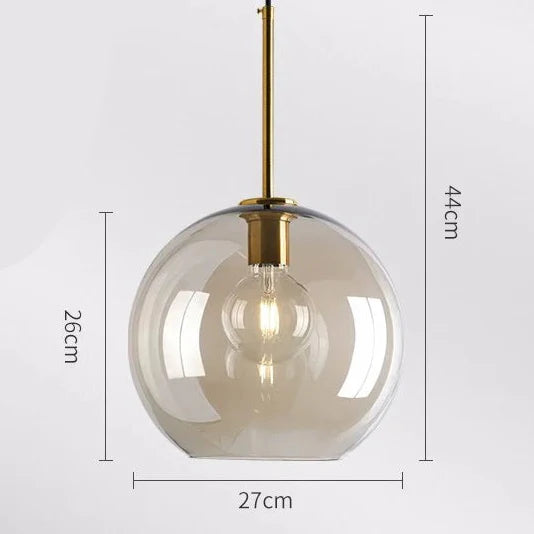 Pendente Loft Industrial em Vidro e Metal com Altura Ajustável e Design Moderno