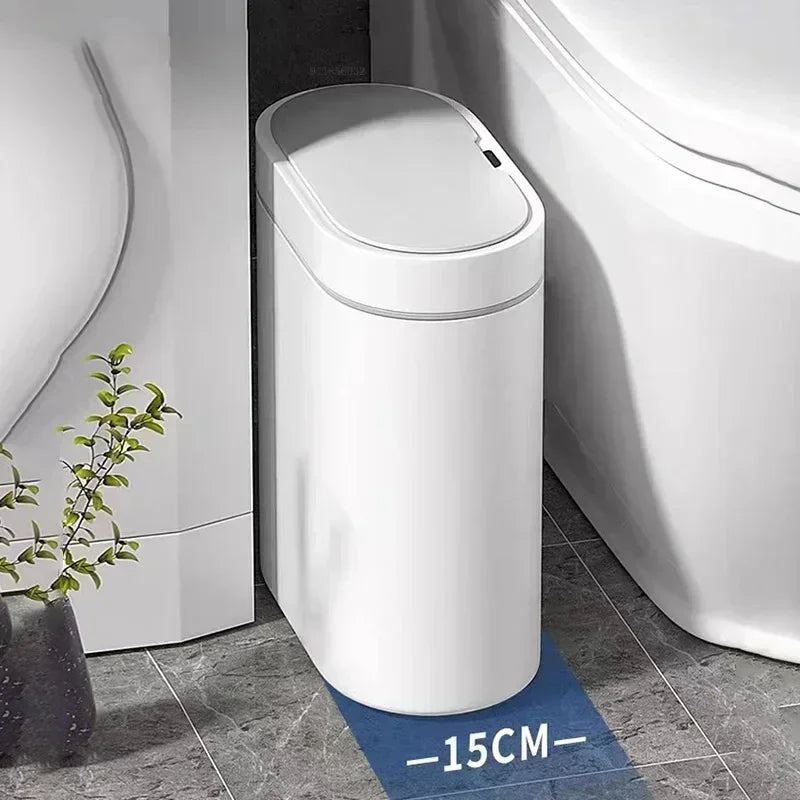 Lixeira Automática para Banheiro 7L com Sensor de Movimento White