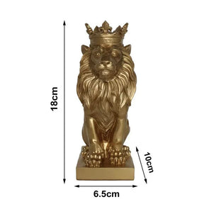 Estatueta Leão Imperador – Poder, Elegância e Presença na Decoração
