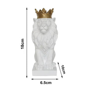 Estatueta Leão Imperador – Poder, Elegância e Presença na Decoração