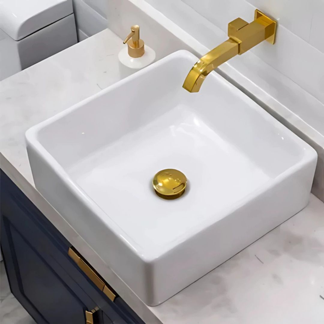 Válvula click inox para cuba de banheiro