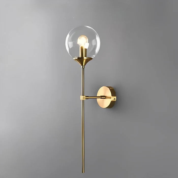 Arandela Dourada de Parede Interna Globo – Iluminação com Sofisticação